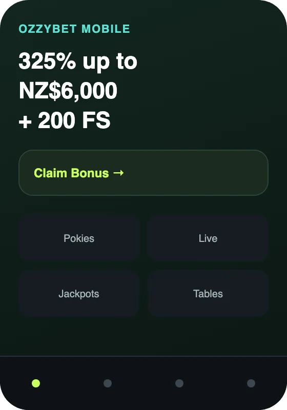 OzzyBet Casino, built for your phone
